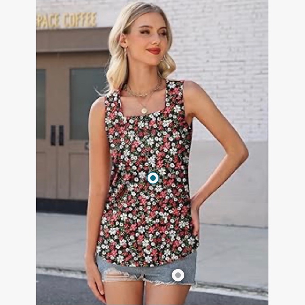 Floral Sleeveless Top